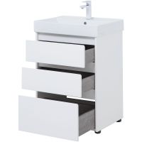 Тумба под раковину Aquanet Nova Lite 60 302469 Белый глянец — фото 2, Мебель для ванной