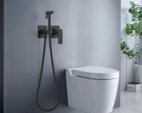 Гигиенический душ со смесителем Aquatek Лира Черный матовый арт-AQ1420MB — фото 2, Гигиенические души