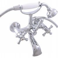 Смеситель для ванны Rav Slezak Morava retro MK359.5/2 Хром — фото 1, Смеситель для ванны