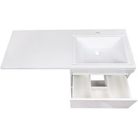 Товар: Тумба под раковину Style Line Даллас 120 Люкс Plus подвесная Белая - фото 3 Тумба под раковину Style Line Даллас 120 Люкс Plus подвесная Белая — фото 3, Мебель для ванной