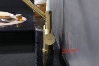 Смеситель для кухни Splenka S70.62.03 Золото матовое Белый — фото 15, Смесители для кухни