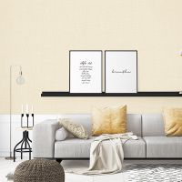 Обои Andrea Rossi Barbana 54294-3 Винил на флизелине (1,06*10,05) Бежевый, Рогожка — фото 2, Обои для стен