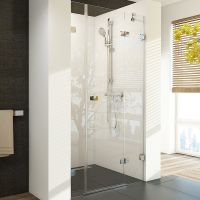 Душевая дверь Ravak Brilliant BSD3-120 R 0UPG0A00Z1 профиль Хром стекло Transparent — фото 1, Распашные душевые двери