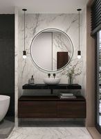 Товар: Столешница под раковину Boheme Armadi Art Flat 100 869-100-NM Черный мрамор - фото 4 Столешница под раковину Boheme Armadi Art Flat 100 869-100-NM Черный мрамор — фото 4, Раковины