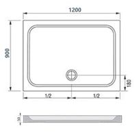 Душевой поддон из искусственного камня Ravak Gigant Pro Chrome 120x90 XA04G701010 Белый — фото 5, Душевые поддоны из искусственного камня