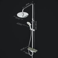 Душевая система AM.PM Like F0780200 Хром — фото 18, Душевые стойки