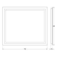 Товар: Зеркало Evoform Ledline 60x70 BY 2134 с подсветкой 22 W - без выключателя - фото 2 Зеркало Evoform Ledline 60x70 BY 2134 с подсветкой 22 W - без выключателя — фото 2, Мебель для ванной