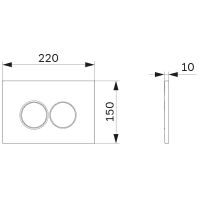 Товар: Клавиша смыва AM.PM Pro С L I070131 Хром матовый - фото 2 Клавиша смыва AM.PM Pro С L I070131 Хром матовый — фото 2, Комплектующие для душевого оборудования