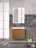 Тумба под раковину BelBagno Etna 60 ETNA-600-1C-SO-RN-P подвесная Rovere Nature — фото 15, Тумбы под раковину