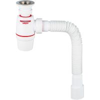 Сифон для раковины Wirquin Neo Air 30987079 Нержавеющая сталь — фото 1, Сифоны для раковины