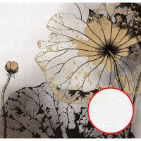 Фреска Ortograf Grafika Natura 31501 Фактура бархат FX Флизелин (2,8*2,7) Бежевый/Серый/Черный, Абстракция/Цветы — фото 1, Фрески