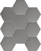 Керамическая мозаика StarMosaic Hexagon big Grey Matt FQ21016 25,6x29,5 см — фото 1, Мозаика