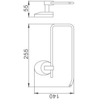 Товар: Держатель бумажных полотенец Haiba HB1603-2 Хром - фото 2 Держатель бумажных полотенец Haiba HB1603-2 Хром — фото 2, Полотенцедержатели