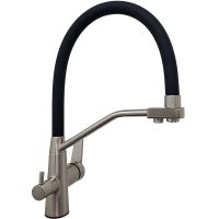 Товар: Смеситель для кухни BRNOU BR-803 Сатин Черный - фото 2 Смеситель для кухни BRNOU BR-803 Сатин Черный — фото 2, Смесители