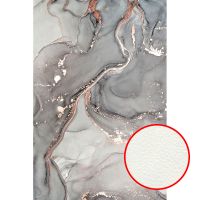 Фреска Ortograf Fluid art 34055 Фактура флок FLK Флизелин (1,8*2,5) Серый, Абстракция — фото 1, Фрески