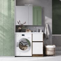 Тумба под раковину Aquaton Лондри 105 1A267001LHDR0 Дуб Рустикальный без фасада — фото 12, Тумбы под раковину