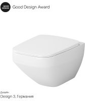 Унитаз AM.PM Inspire V2.0 FlashClean CK50H0603W подвесной с гигиеническим душем и ершиком с сиденьем Микролифт — фото 13, Подвесные унитазы