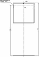 Зеркало Allen Brau Priority 80 1.31015.BB с подсветкой Черный браш — фото 10, Зеркала в ванную комнату