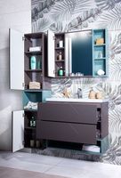 Товар: Тумба под раковину Бриклаер Кристалл 80 4627125414534 подвесная Софт Графит Ясень Анкор темный - фото 7 Тумба под раковину Бриклаер Кристалл 80 4627125414534 подвесная Софт Графит Ясень Анкор темный — фото 7, Мебель для ванной