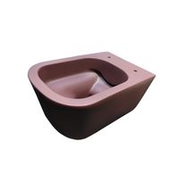 Унитаз Kerasan Tribeca 511475 подвесной Borgogna matt без сиденья — фото 4, Унитазы