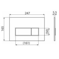 Клавиша смыва Kerama Marazzi FPS.A.RGM Розовое золото матовое — фото 3, Кнопки смыва