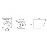 Товар: Унитаз Abber Bequem AC1103MG подвесной Серый матовый с сиденьем Микролифт - фото 9 Унитаз Abber Bequem AC1103MG подвесной Серый матовый с сиденьем Микролифт — фото 9, Унитазы