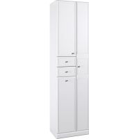 Шкаф пенал Aqwella Барселона 50 Ba.05.05 Белый — фото 1, Пеналы для ванной комнаты