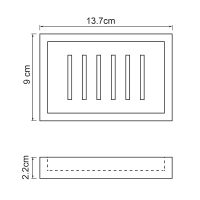 Мыльница WasserKRAFT Abens K-3729 Черная — фото 3, Мыльницы