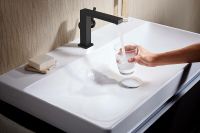 Смеситель для раковины Hansgrohe Tecturis E 73020670 Черный матовый — фото 3, Смесители для раковины