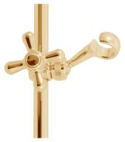 Душевая штанга Rav Slezak Morava MD0553Z золотая — фото 2, Штанги для душа