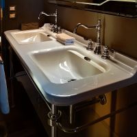 Товар: Раковина Kerasan Waldorf 150 4143K1bi/cr*3 двойная Белая - фото 3 Раковина Kerasan Waldorf 150 4143K1bi/cr*3 двойная Белая — фото 3, Раковины