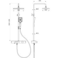 Товар: Душевая система beWash BV0MMSS6151 Хром - фото 5 Душевая система beWash BV0MMSS6151 Хром — фото 5, Душевое оборудование. Душевая программа
