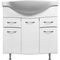 Тумба под раковину Stella Polar Концепт 90 SP-00000132 Белая — фото 3, Тумбы под раковину