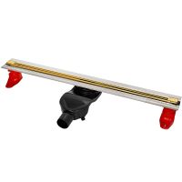 Душевой лоток Berges Super Slim 700 092153 с решеткой Золото глянец — фото 1, Душевые лотки