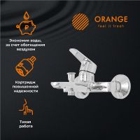 Товар: Смеситель для ванны Orange Felix M14-100cr Хром - фото 6 Смеситель для ванны Orange Felix M14-100cr Хром — фото 6, Смесители