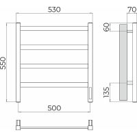 Товар: Электрический полотенцесушитель Terminus Ното П4 500х550 4670078544513 Хром - фото 5 Электрический полотенцесушитель Terminus Ното П4 500х550 4670078544513 Хром — фото 5, Электрические полотенцесушители