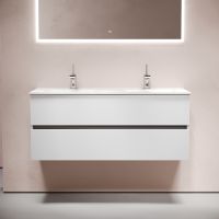 Тумба под раковину Sancos Urban 120 UR120-2W подвесная Белый глянец — фото 3, Мебель для ванной