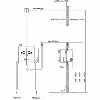 Душевая система Vincea VSFW-4211MB Черная матовая — фото 7, Встраиваемые душевые комплекты