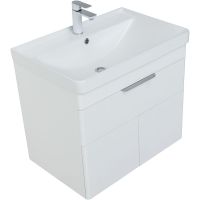 Тумба под раковину Aquanet Ирис new 70 подвесная Белый глянец арт-310149 — фото 2, Тумбы под раковину