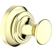 Крючок Aquatek Классик AQ4501PG Полированное золото — фото 1, Крючки для полотенец