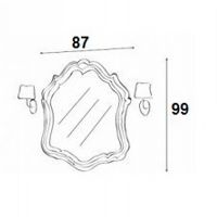 Товар: Зеркало Cezares Topazio 87 TO03.02 Ciliegio Anticato - фото 3 Зеркало Cezares Topazio 87 TO03.02 Ciliegio Anticato — фото 3, Зеркала в ванную комнату