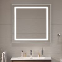 Товар: Зеркало BelBagno Kraft 80 SPC-KRAFT-800-800-SENS-AL с подсветкой Сатин с сенсорным выключателем - фото 4 Зеркало BelBagno Kraft 80 SPC-KRAFT-800-800-SENS-AL с подсветкой Сатин с сенсорным выключателем — фото 4, Мебель для ванной