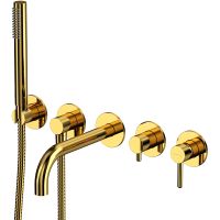 Смеситель для ванны Whitecross Y gold Y1240GL Золото — фото 1, Смесители