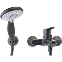 Смеситель для ванны Webert Sax Evolution SE850101560 Черный матовый — фото 1, Смеситель для ванны