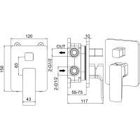 Смеситель для душа Allen Brau Infinity 5.21014-31 Черный матовый — фото 8, Смесители