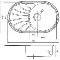 Товар: Кухонная мойка Iddis Suno S 77 SUN77SDi77S Сатин - фото 13 Кухонная мойка Iddis Suno S 77 SUN77SDi77S Сатин — фото 13, Кухонные мойки