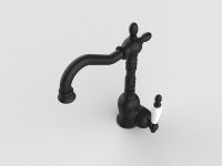 Смеситель для раковины GPD Retro Colored MTL180-S Черный матовый — фото 6, Смесители