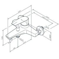 Товар: Смеситель для ванны AM.PM Gem F90A10022 Черный - фото 11 Смеситель для ванны AM.PM Gem F90A10022 Черный — фото 11, Смеситель для ванны