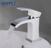 Смеситель для раковины Gappo G07 G1007-8 Белый Хром — фото 14, Смесители для раковины