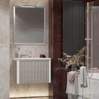 Товар: Тумба под раковину Opadiris Рубинно 80 00-00007340 подвесная Серая глянцевая - фото 6 Тумба под раковину Opadiris Рубинно 80 00-00007340 подвесная Серая глянцевая — фото 6, Мебель для ванной